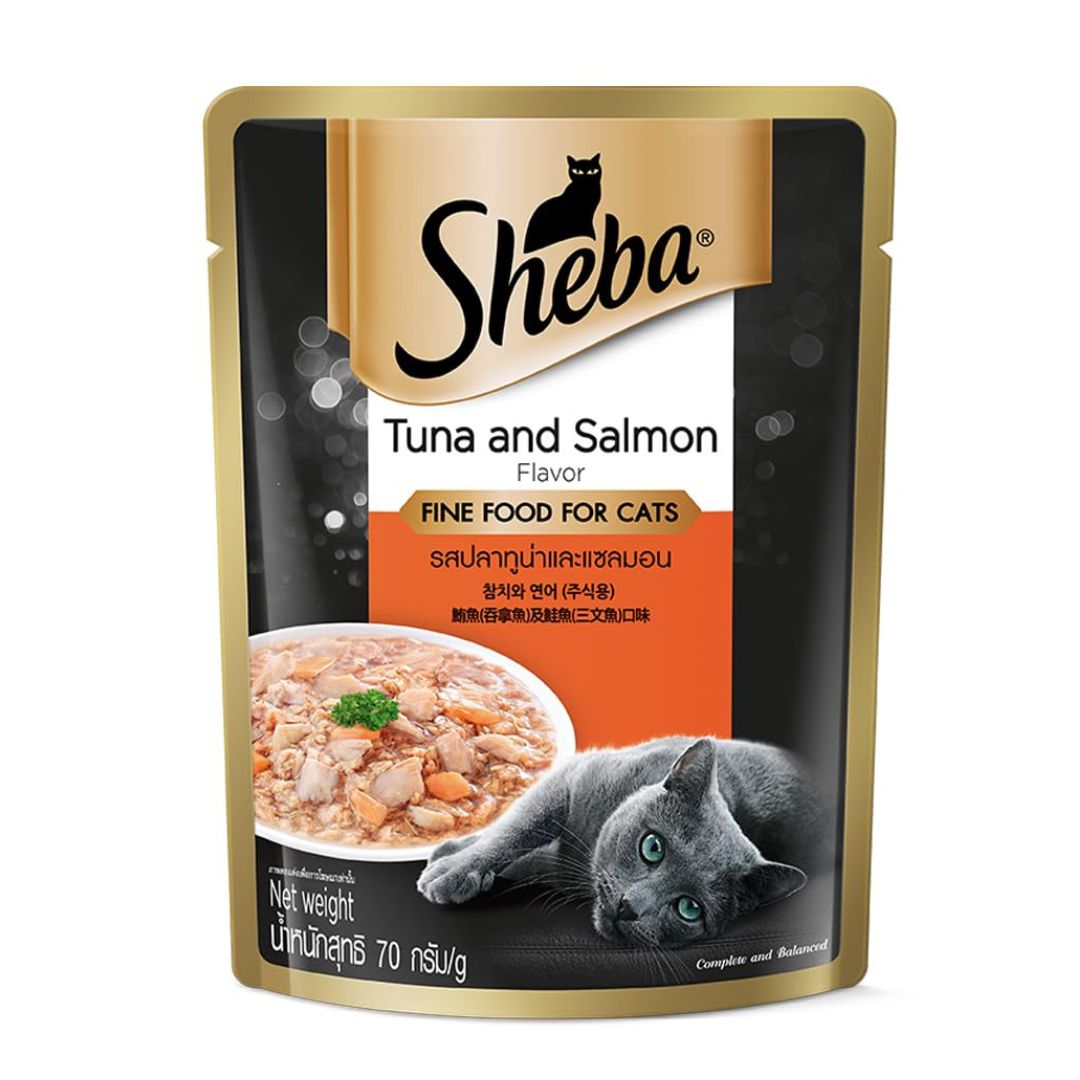 Sheba Cat Food Tuna & Salmon Flavor 70gm