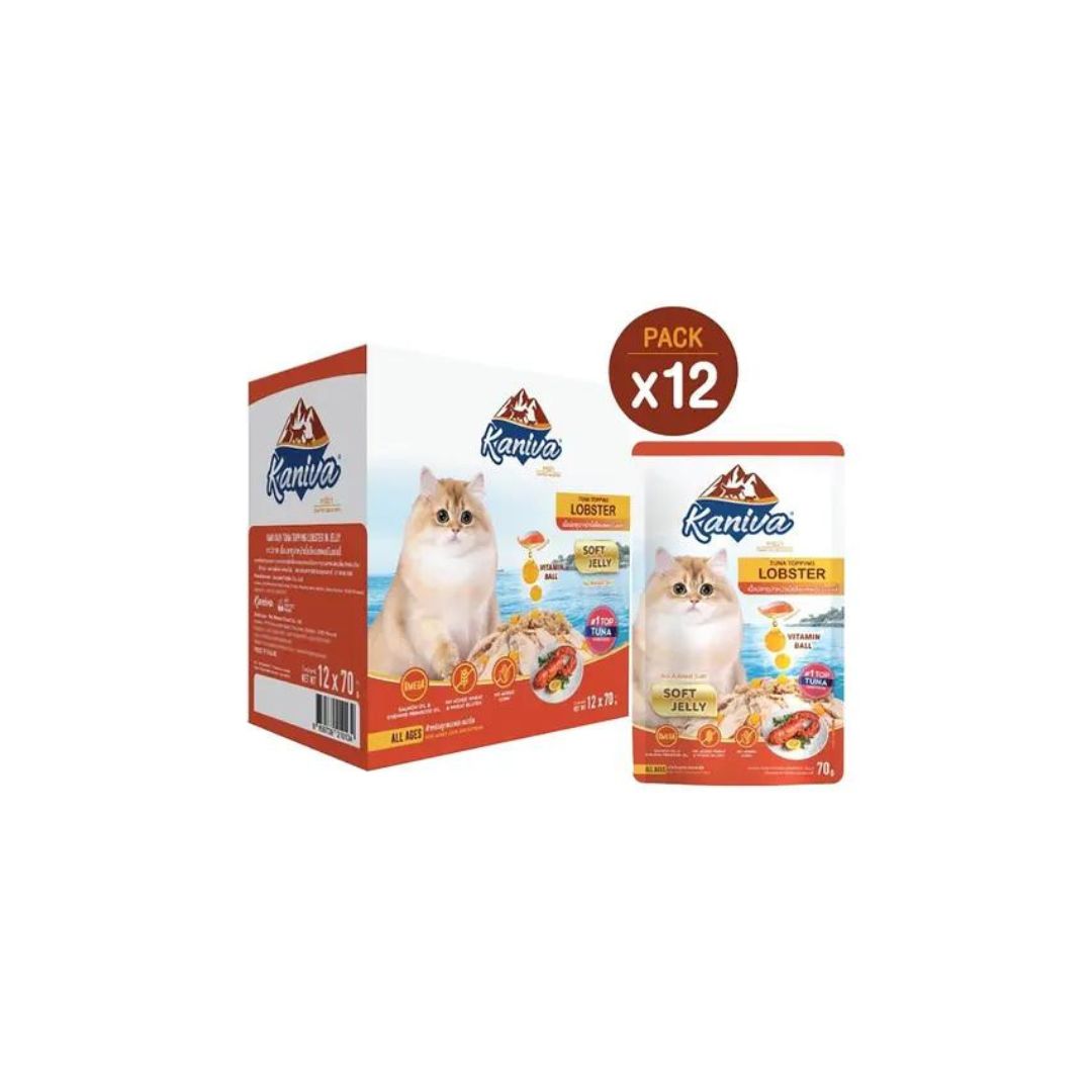 Kaniva Tuna Topping Lobster Pouch 70g - Soft Jelly