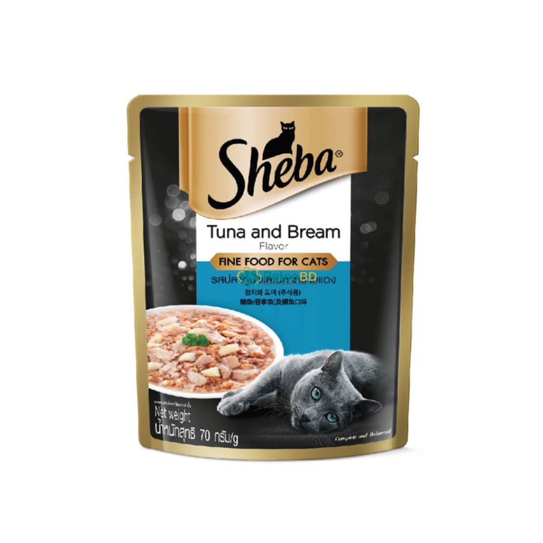 Sheba Tuna And Bream Flavor Cat Food 70gm