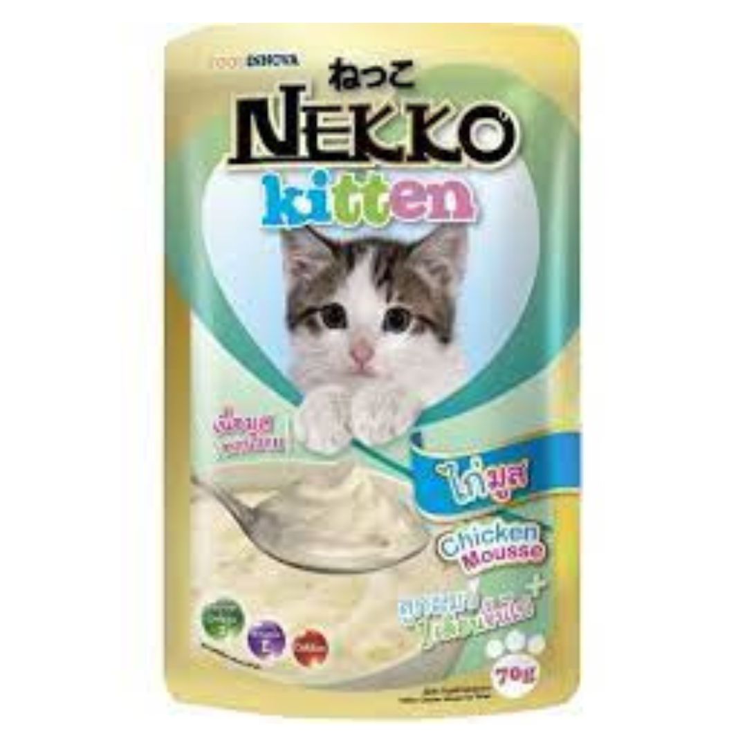 Nekko Pouch Kitten Chicken Mousse 70g