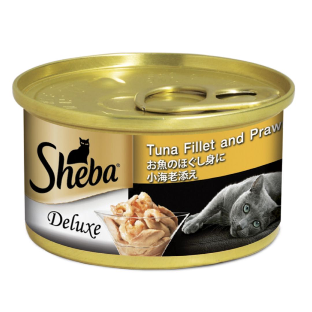 Sheba Cat Can Food  Deluxe Tuna in Gravy 85g