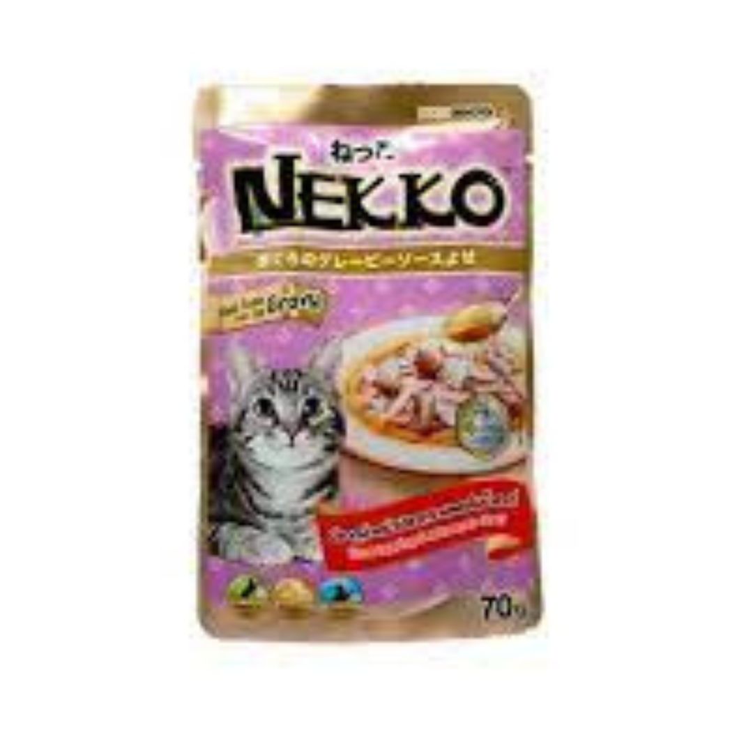 Nekko Pouch Tuna Topping Sea Bream in Gravy 70g