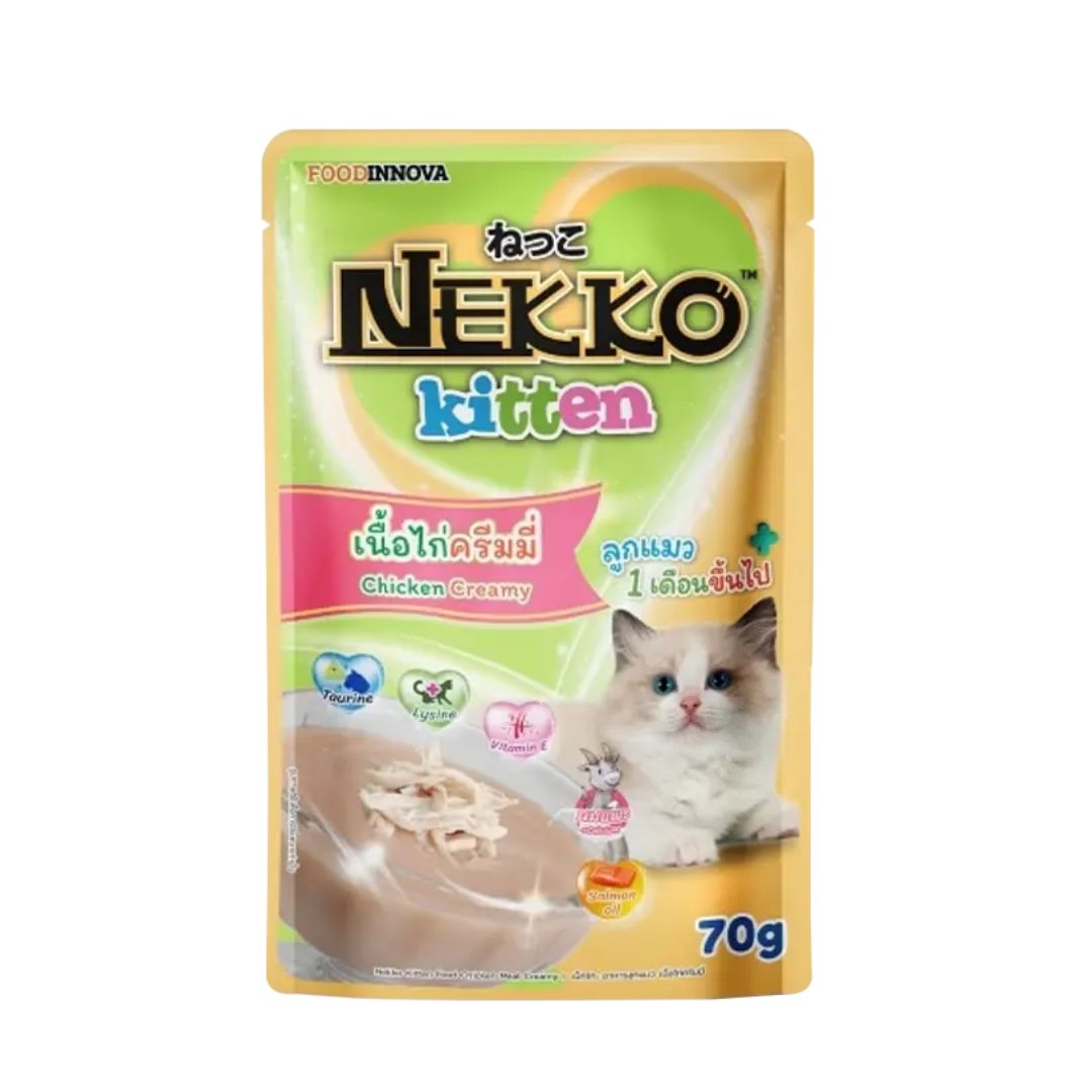 Nekko Kitten Pouch Chicken Creamy 70g
