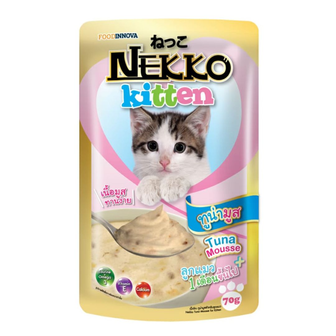 Nekko Tuna Mousse (Kitten) Pouch Cat Food 70g