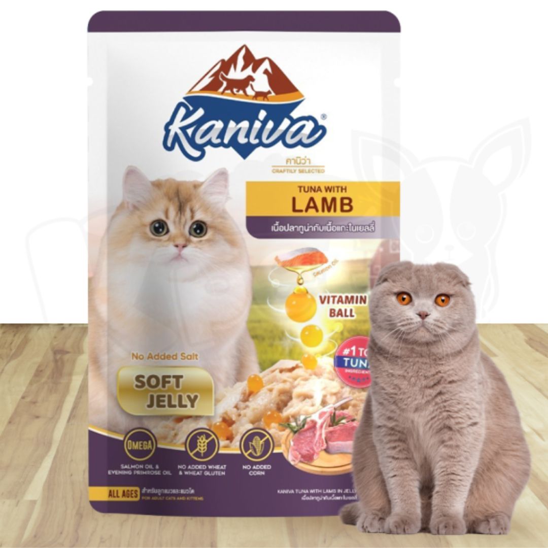 Kaniva Cat Pouch Tuna with Lamb In Jelly 70g for Adult & Kitten