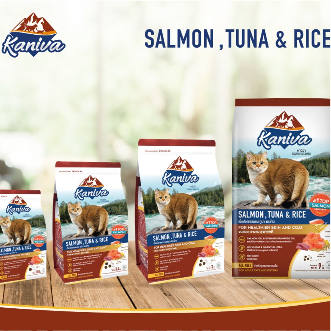 Kaniva Salmon, Tuna and Rice Cat Food for Adult & Kitten