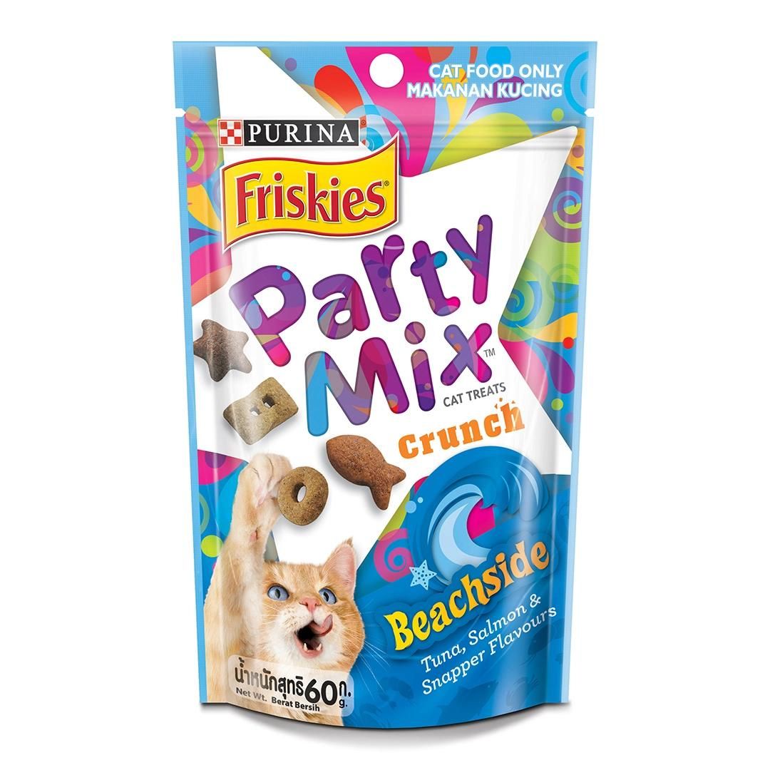 Friskies Party Mix Cat Treat Beachside (60gm)