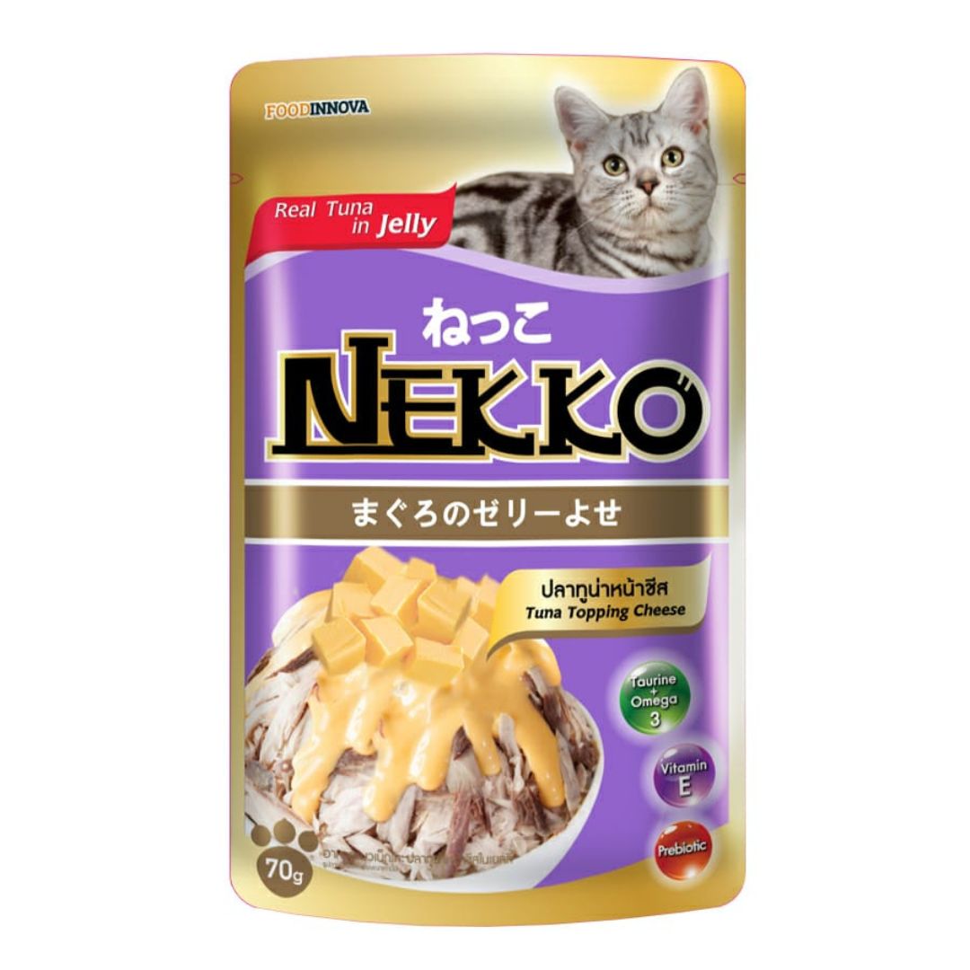 Nekko Pouch Tuna Topping Cheese In Jelly 70g