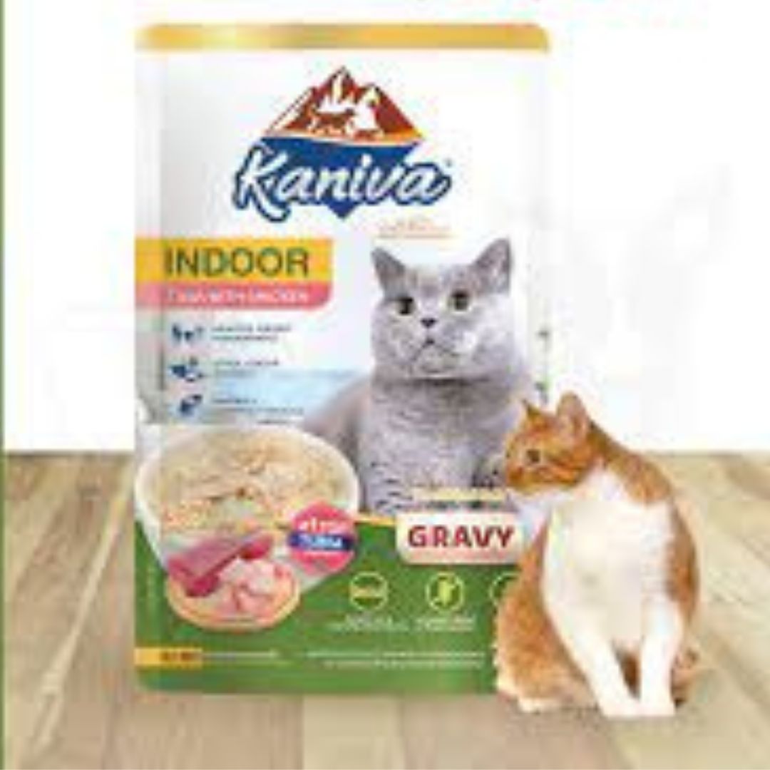 Kaniva Cat Pouch Indoor Tuna and Chicken In Jelly 70g for Adult & Kitten