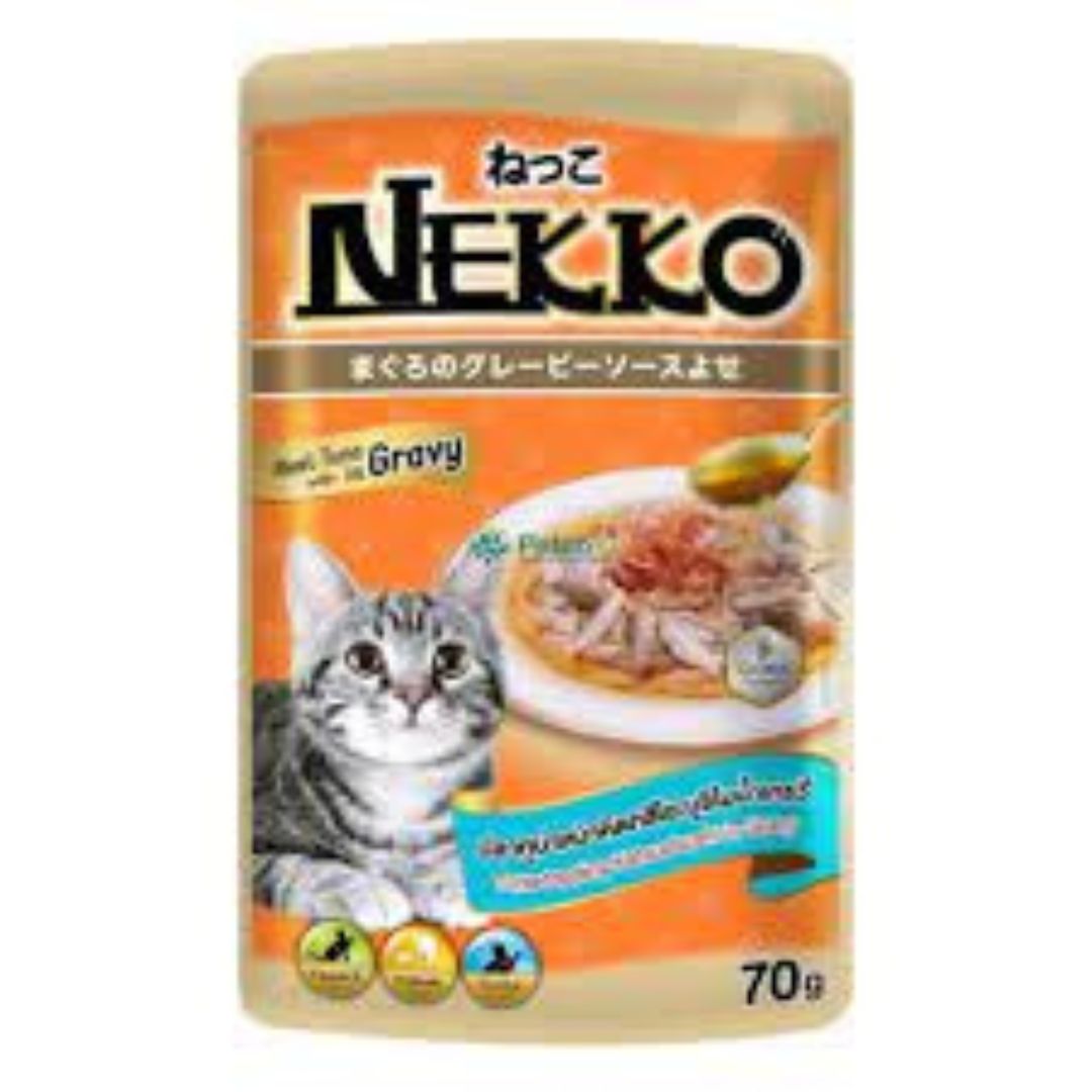 Nekko Pouch Tuna Topping Katsuobushi In Gravy 70g