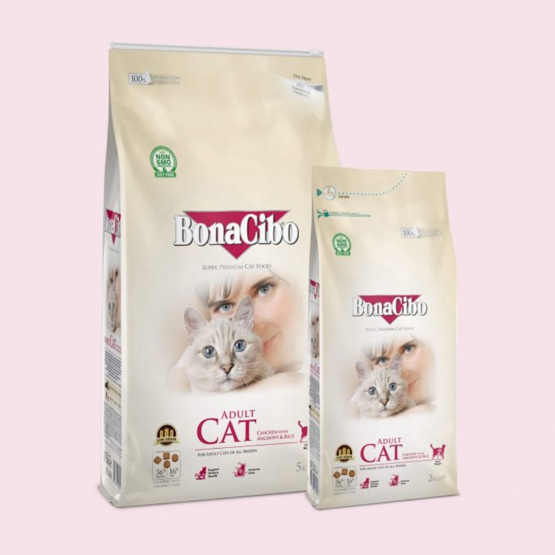 Bonacibo Premium Adult Food Chicken With Anchovy & Rice