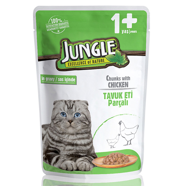Jungle Premium Pouch Adult Chicken 100gm